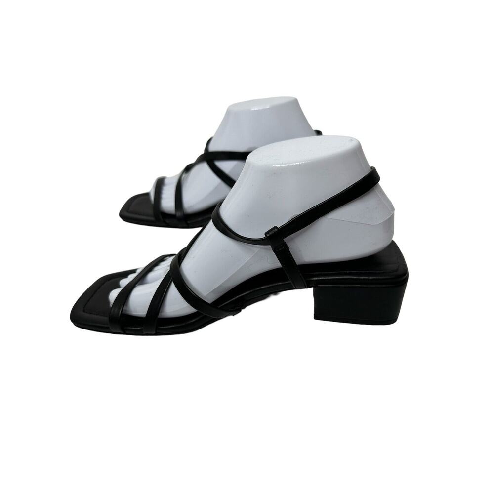 NEW Steve Madden Womens Appealing Sandal 9M Strappy Vegan Leather Block Heel - Picture 3 of 9